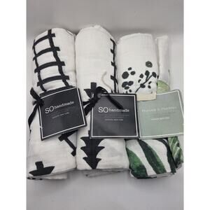100% Organic Cotton Muslin Swaddle Blankets From Brand SoHandMade New York